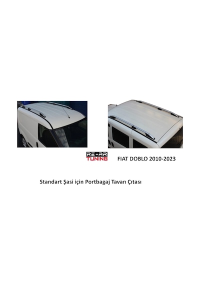 Doblo 2010-2023 Kısa-standart Şasi Portbagaj Tavan Çıtası / Gri