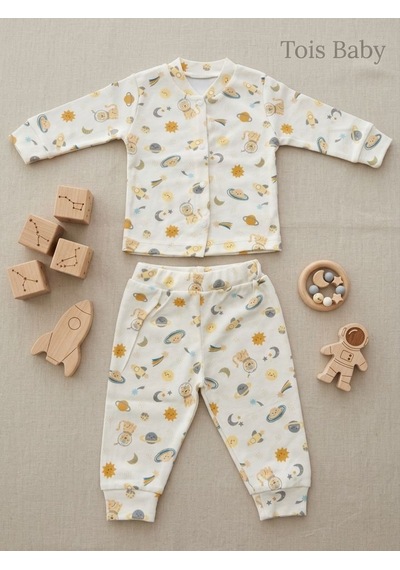 Tois Baby Organik Hastane Çıkışı Bebek Takımı Ekru