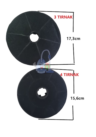 Teka Uyumlu Tvt 60.1 Beyaz Duvar Tipi Davlumbaz Karbon Filtre 17,3cm-15,