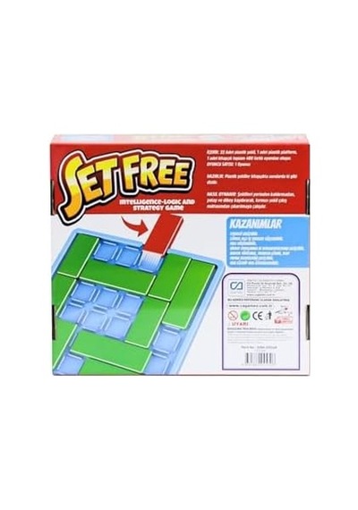 Set Free +6 Yaş Ve Üzeri Çocuklar İçin 3 Seviyeli Eğitici Zeka-mantık-strateji Bulmaca Oyunu
