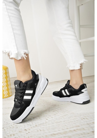 Solazer 020 Siyah Beyaz Anatomik Memory Foam Kadın Sneakers-siyah&beyaz Beyaz - Siyah Solazer 020 Siyah Beyaz Anatomik Memory Foam Kadın Sneakers-siyah&beyaz Beyaz - Siyah