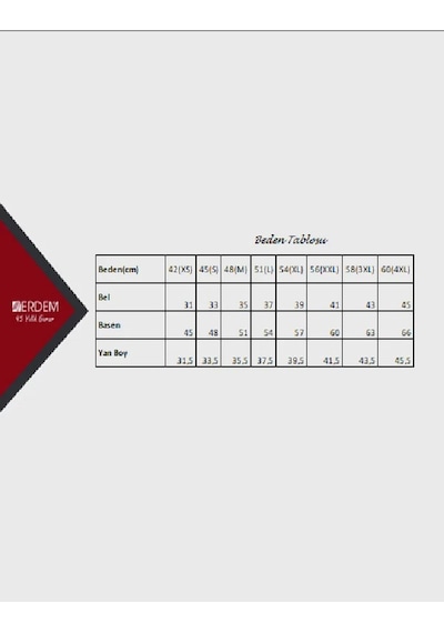 Erdem Erkek Pamuklu Paçalı Külot 1350 - 6 Adet Çok Renkli
