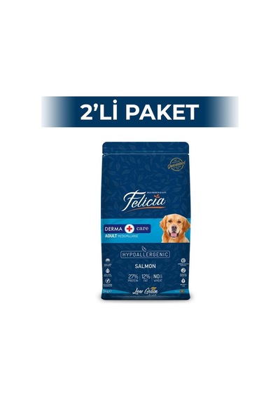 Felicia Somonlu Yetişkin Köpek Maması 2 x 3 KG