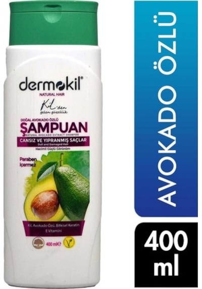Dermokil Şampuan 400 ml Avokado Özlü Cansız ve Yıpranmış Saçlar I