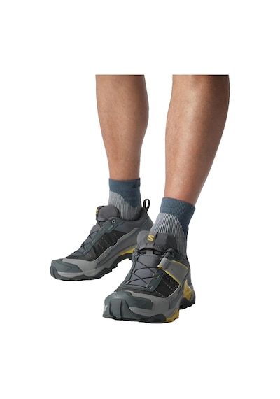 Salomon X Ultra 5 Gore-tex Turbulence/monument/spicy Mustard Erk Outdoor Ayakkabı L47725900 Gri