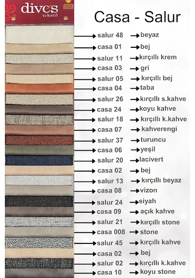 Casa - Salur Serisi Premium Kalite Silinebilir Nubuk Kumaş Turuncu