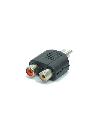 Rca Erkekek 2 Rca Dişi Jak 2'li Rca Çoklayıcı Fiş