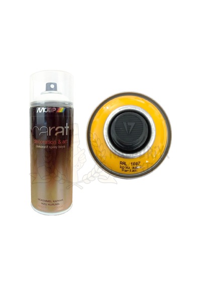 Motip Carat Parlak Koyu Sarı Sprey Boya 400 ML - Ral1007