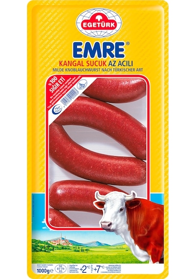 Egetürk Emre Kangal Az Acılı Sucuk 1 KG