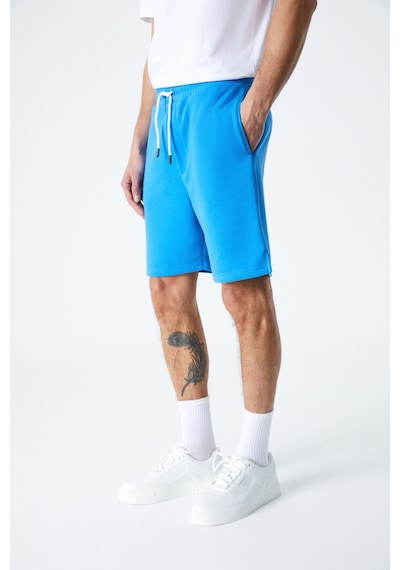 Grımelange UNCERTAIN  Erkek Comfort Fit Saks Mavi Şort & Bermuda