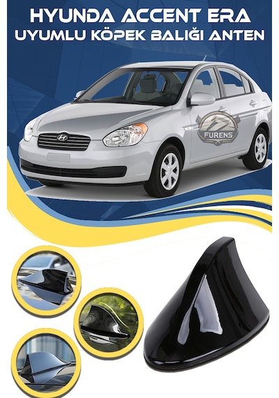 Hyundai Accent Era Uyumlu Oto Balık Sırtı Anten Elektrikli Köpekbalığı Balina Tavan Anten