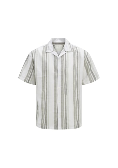 Jack & Jones Erkek Keten Karışımlı Gömlek - Summer - 12274913 Vetiver Jack & Jones Erkek Keten Karışımlı Gömlek - Summer - 12274913 Vetiver
