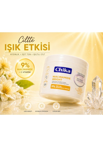 Chika Med + Niasinamid Leke Karşıtı Nemlendirici Bakım Kremi 400 Ml
