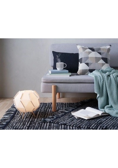 Ikea Köpenhamn El Dokuması Halı 170 X 240 Cm Koyu Gri - Beyaz Çok Renkli