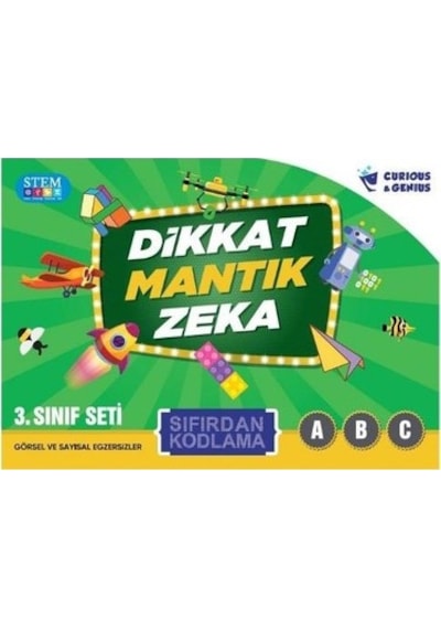 Curious & Genius 3. Sınıf Sıfırdan Kodlama Seti 3 Kitap