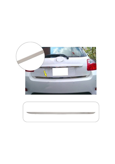 Toyota Auris Hb Uyumlu 2012 Krom Bagaj Alt Çıtası Paslanmaz Çelik