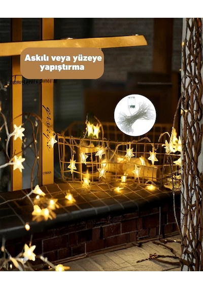 Yıldız Led Işık 5 Metre Dekoratif Aydınlatma Günışığı Yeni Nesil Çr
