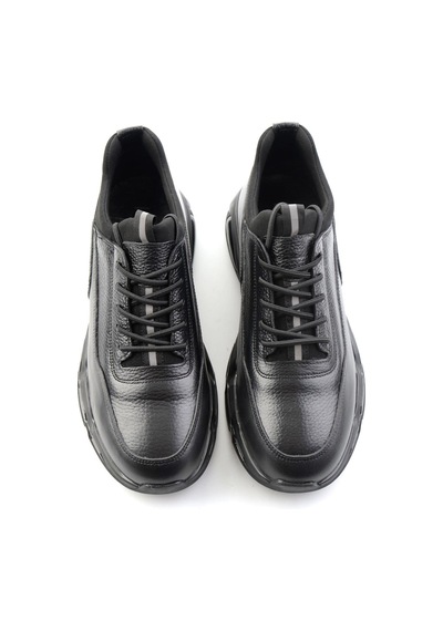 Bambi Siyah Napa Hakiki Deri Erkek Sneaker E01811906543