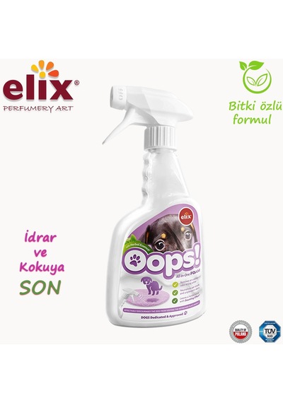 Elıx Bitki Özlü Köpek İdrar Yapma ve Koku Önleyici Sprey 500 ML