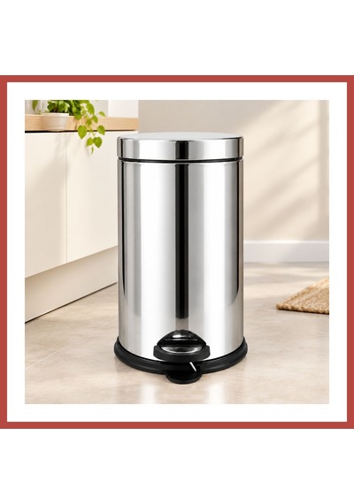 Bezos 8 L Metal Pedallı Çöp Kovası Erdotıca