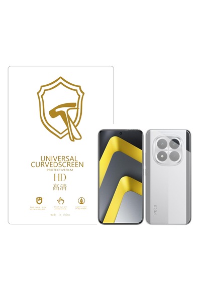 Microcase Xiaomi Poco M8 Pro İle Uyumlu Full Tpu Nano Arka Ekran Koruma Filmi - Ekm102