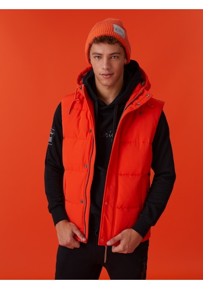 Regular Fit Erkek Yelek Turuncu