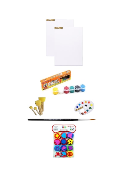 Funny Kids 6x15 ml Parmak Boyası 25x35 Tuval