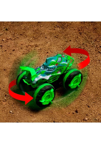 Jmm76 Hot Wheels Monster Trucks 1:15 Mutant Kaosu Arazi Aracı Great Bite Rc Çok Renkli