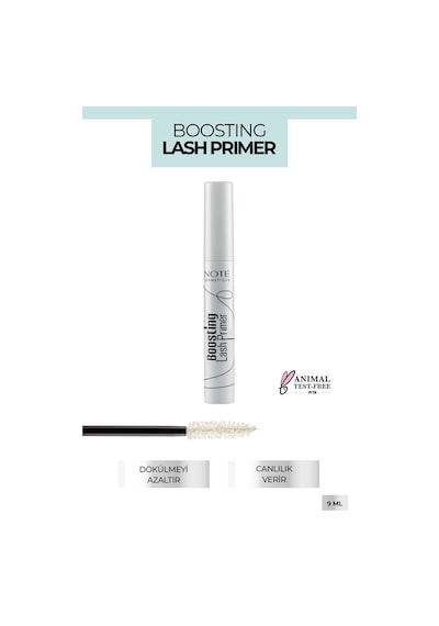 Note Cosmetique Boosting Lash Primer Bakım Yapan Maskara Bazı - Renksiz