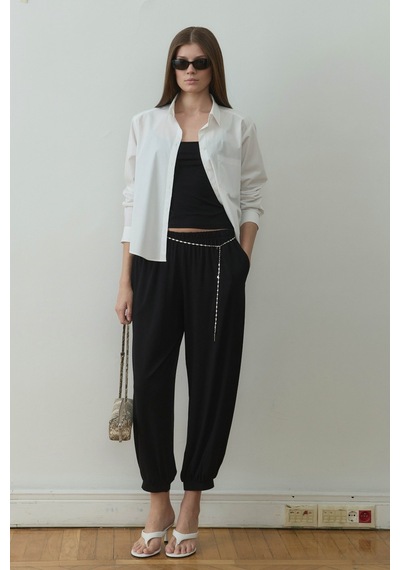 Suud Collection Siyah Cosie Askılı Top