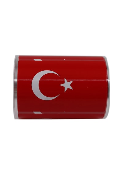 Türk Bayrağı Etiketi Kuşe Rulo Çıkatma, 90mmx 60mm 300 Adet 40mm Kuka Çapı, Bayrak Etiket Çok Renkli