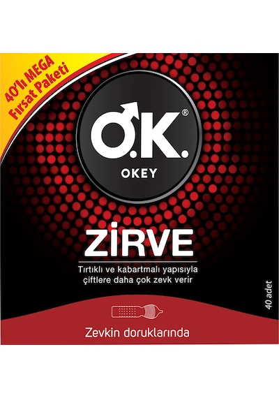 Okey Zirve Prezervatif 40'lı