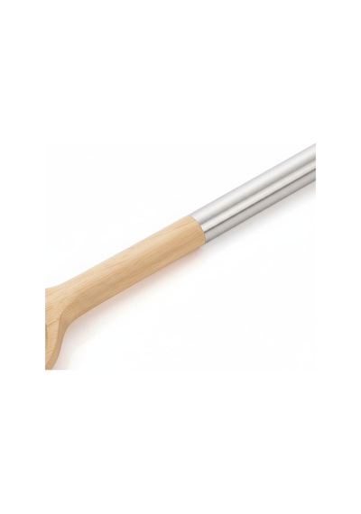 Amberhaus%100 Doğal Akasya Ahşap & Paslanmaz Çelik 3'lü Mutfak Seti / Kaşık, Spatula, Kevgir / Isıya Dayanıklı