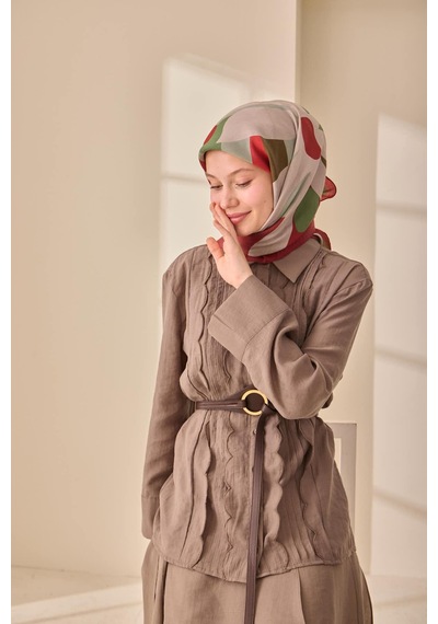 Silk Home Aura Eşarp 140001-04 Bordo, Haki, Çağla Vizon,kırmızı, Gri