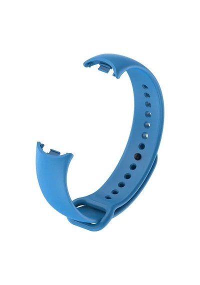 Xiaomi Mi Band 8 9 10 Uyumlu Akıllı Bileklik Silikon Kordon Kayış Mavi Açık