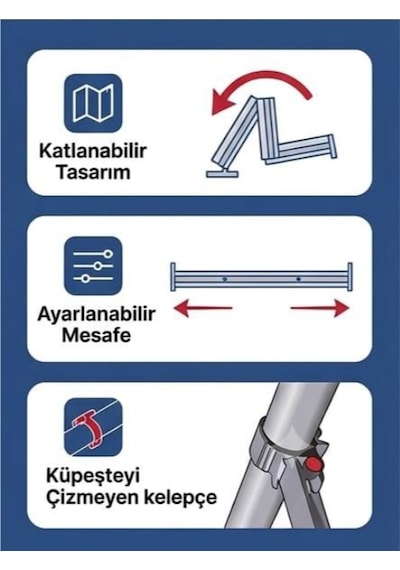 Duvara Monteli Paslanmaz Alüminyum Makaralı Katlanır Çamaşır Askısı İp Hediyeli gri