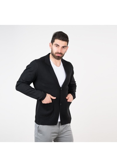 San&Fa Erkek Çelik Örgü Regular Fit Hırka