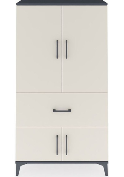 Arges Dolap Tek Raflı Tek Çekmeceli Tek Askılı 88x30x163 Antrasit-aytaşı Antrasit Arges Dolap Tek Raflı Tek Çekmeceli Tek Askılı 88x30x163 Antrasit-aytaşı Antrasit