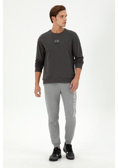 U.S. Polo Assn. Erkek Antrasit Basic Sweatshirt 50293420-VR006