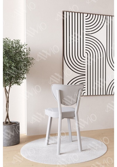 Avvio Parla Beyaz Elma Sandalye 80x120 Yemek Masası Mutfak Masası 4 Kişilik Masa Sandalye Takımı Akça