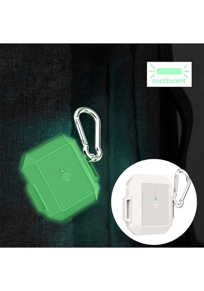 Apple AirPods Uyumlu Kılıf Zore Airbag 09 Silikon Siyah