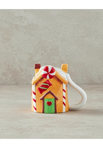 Pretty Home Dolomite Yılbaşı Kupa 200 Ml Renkli Beyaz - Çok Renkli