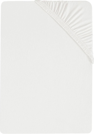 200 X 200 Cm Düz Pamuklu Çift Kişilik Lastikli Fitted Penye Çarşaf-beyaz Beyaz