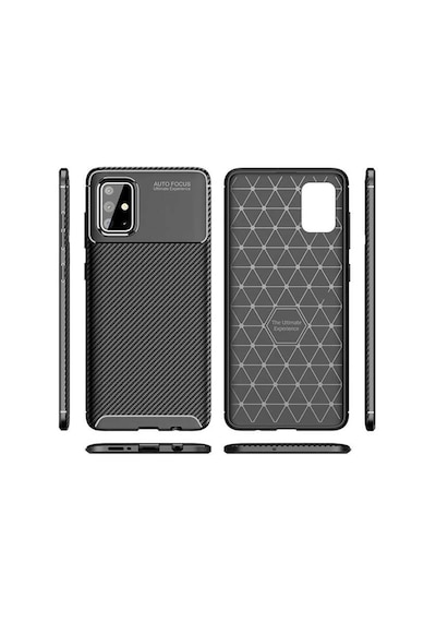 Samsung Uyumlu Galaxy A51 Kilif Esnek Karbon Tam Korumali Silikon 429580361