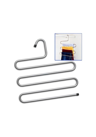 Metal Kravat Eşarp Askısı Gri