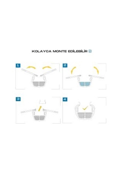Puffyguard U Tipi Raf Ayak Koruyucu Yeni Tip 40 Cm - Small A: 7,5 Cm - 9,5 Cm B: 3,5 Cm- 4 Cm