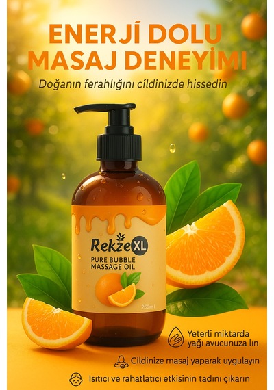 Portakal 250ml & Vanilya 120ml Masaj Yağı Seti %100 Doğal Yenilebilir Etkili. - 807939395