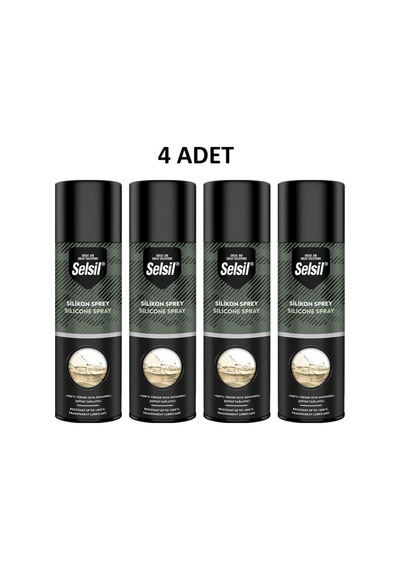 Silikon Sprey 200 Ml 4 Adet