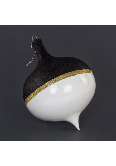 Lexroo Siyah/beyaz Damla Süs Yılbaşı 30x38 Cm Standart