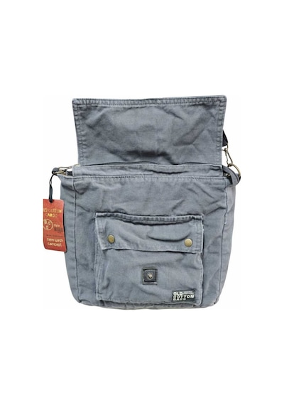 Old Cotton Cargo Branco Bag Postacı Tablet Evrak Laptop Okul Notebook Çantası Gri